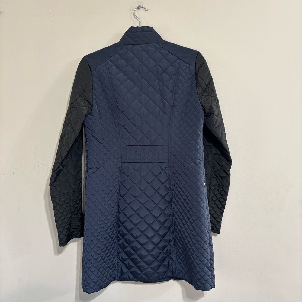 Black Rivet Women's Navy and Black Quilted Puffer Coat Size S - Picture 3 of 5